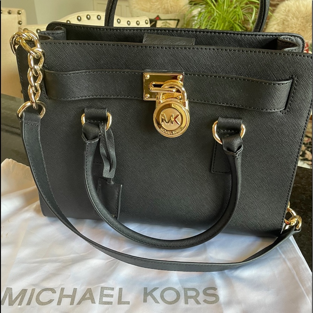 Michael Kors Handbag black with gold hardware